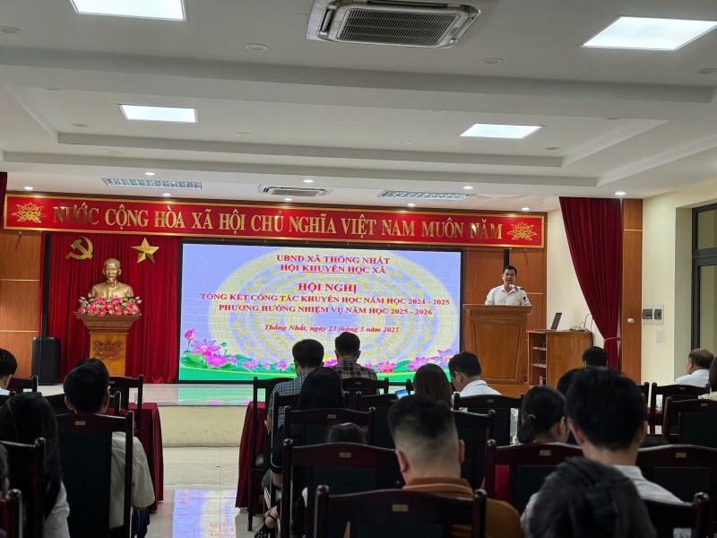 Tổng kết công tác khuyến học năm học 2024 - 2025; phương hướng nhiệm vụ năm học 2025 - 2026.