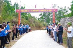 Khánh thành công trình thanh niên “Cổng chào thôn Lưỡng Kỳ, xã Thống Nhất, Thành phố Hạ Long”