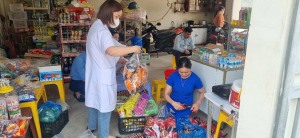 Kiểm tra an toàn vệ sinh thực phẩm trên địa bàn xã