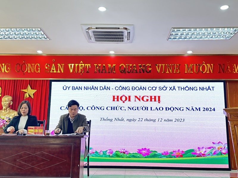 Hội nghị cán bộ, công chức, người lao động năm 2024